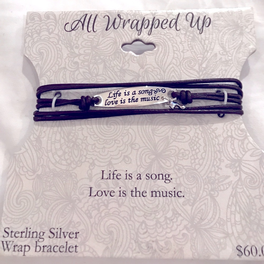 Sterling Silver Wrap Bracelet w/ Sterling Silver Engraved Nameplate